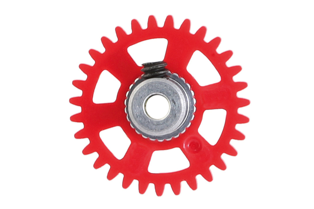 3/32 SIDEW soft plastic Gear 31t RED w/alu hub dia. 17.5mm