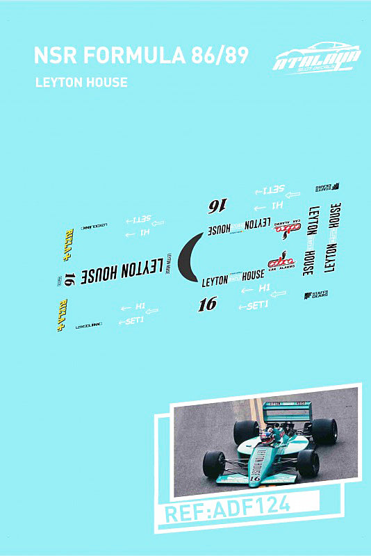 Atalaya Slot Decals NSR FORMULA 86-89 LEYTON HOUSE (ADF124)