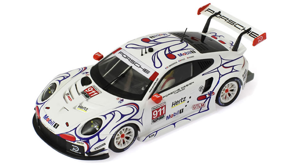ScaleAuto Porsche 911.2 RSR GT3 PetitLM 2018 #911 Psycodelic (SC6244)