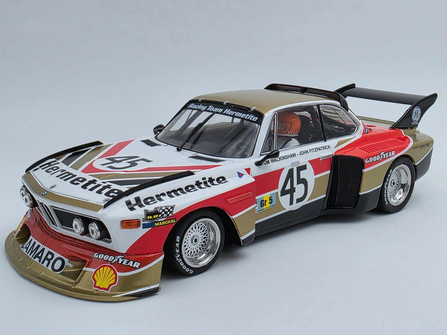 Sideways SW86 BMW 3.5 CSL Gr.5 Racing Team Hermetite Le Mans 24h 1976