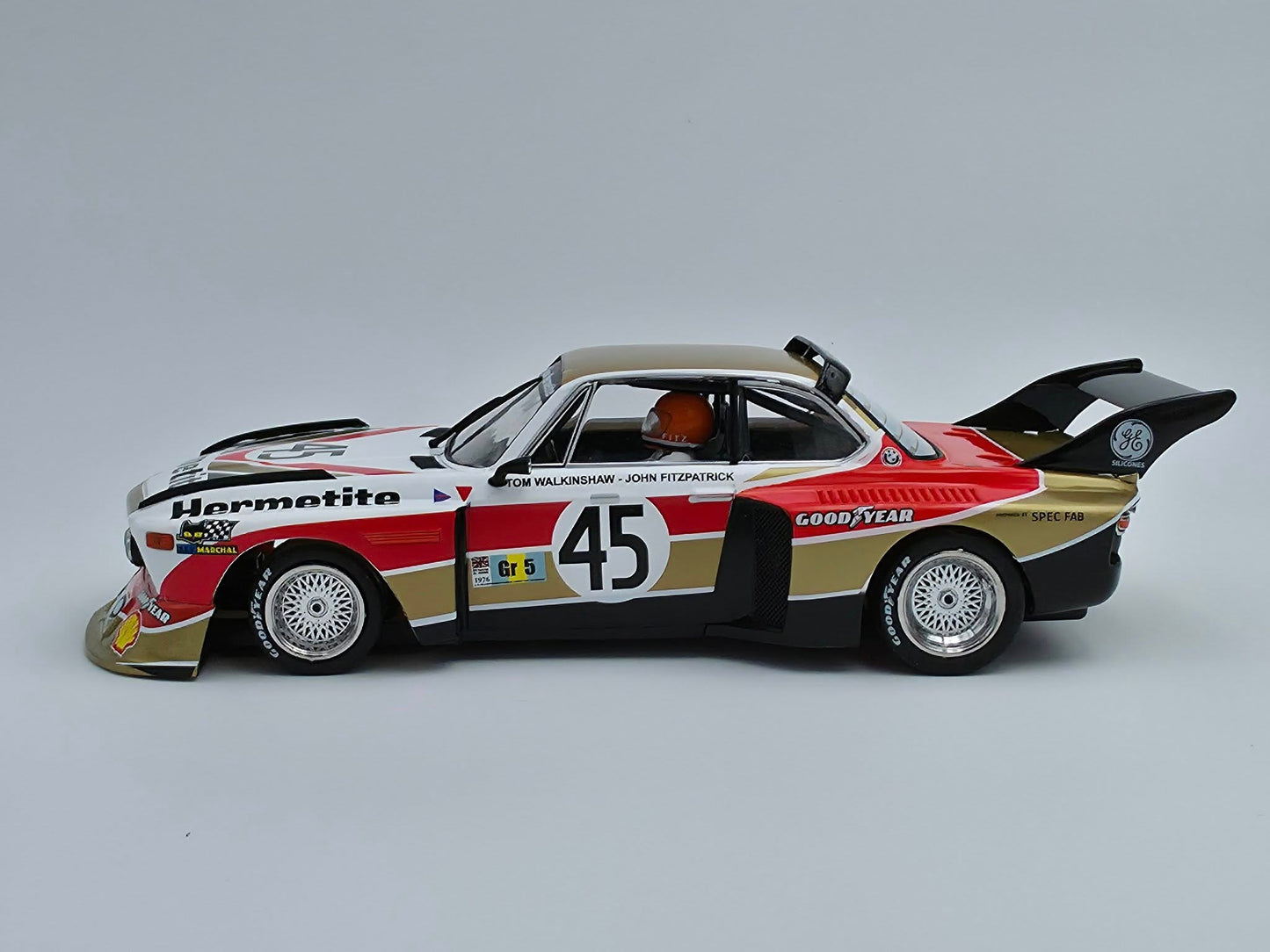 Sideways SW86 BMW 3.5 CSL Gr.5 Racing Team Hermetite Le Mans 24h 1976