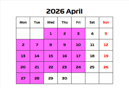 スロットカーパーク：GW営業時間、日程のお知らせ