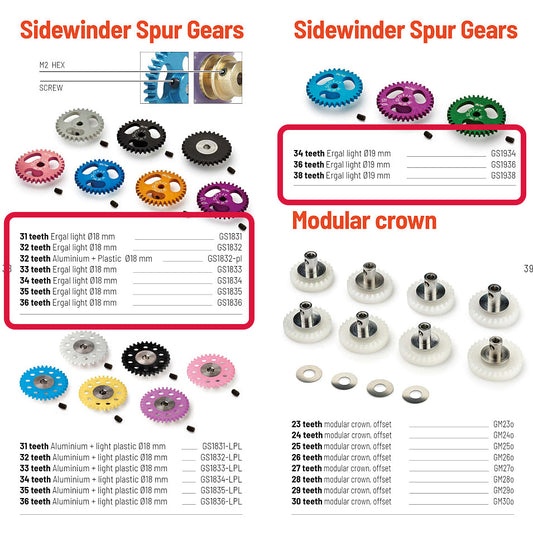 サイドワインダー用のスパーギア