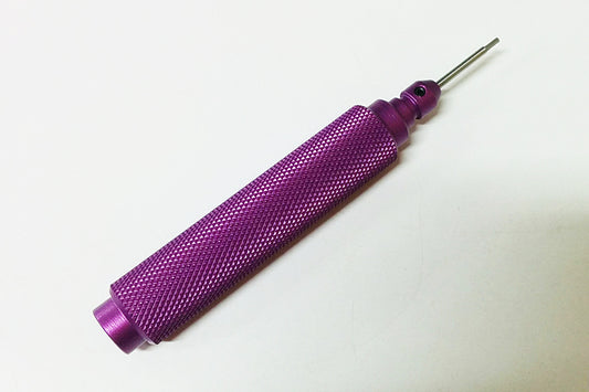 VIOLET ANODIZED WRENCH w/HARD STEEL TIP .050" for std screws 