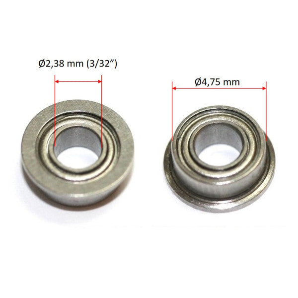 SRJP 3/32" Shaft Ball Bearing (Set of 2)