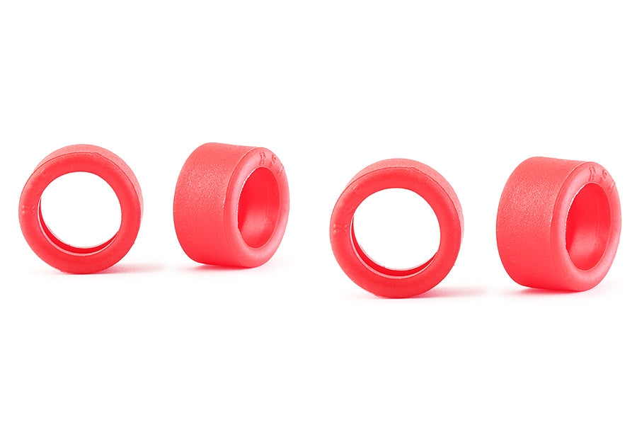 SPECIAL RTR SLICK 3/32 REAR FOR GT3 SCALEAUTO/SIDEWAYS/LMP 20X10 RACING TYRES RED (FROM 16.9 TO 17.5 RIMS)