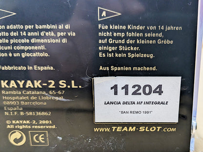 TeamSlot Lancia Delta Integrale SanRemo 1991 (11204)