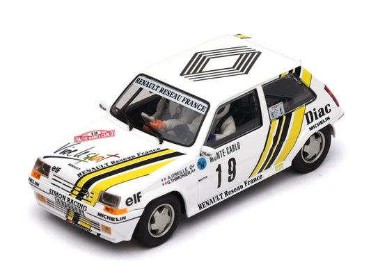 FLY A2059 Renault 5 GT Turbo No.19 Rally Monte-Carlo 1989