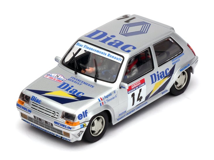 Fly A2061 Renault 5 GT Turbo No.14 Rally Tour De Corse 1990