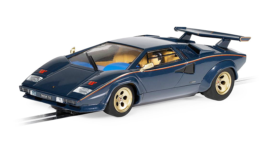 Scalextric Lamborghini Countach - Blue + Gold  Walter Wolf(C4411)