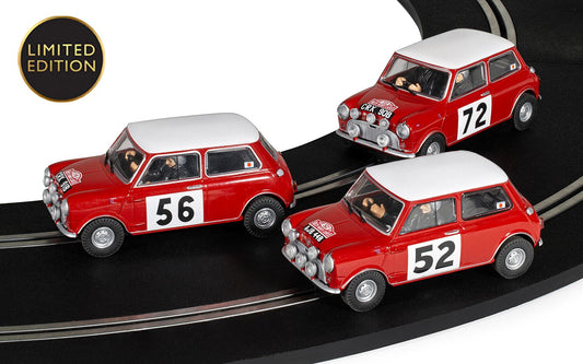 Scalextric C4488A 1965 Monte Carlo Rally Mini - Triple Car Pack