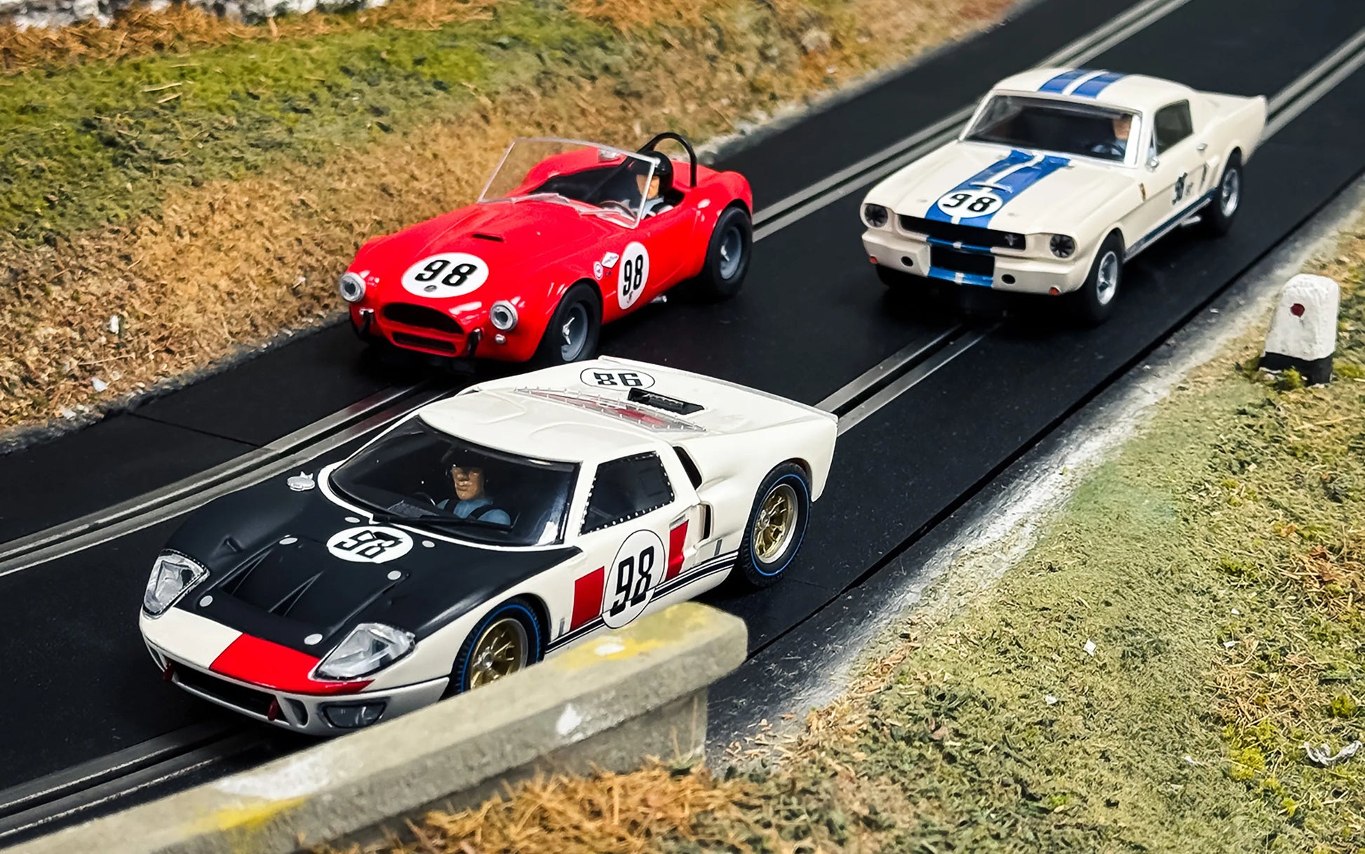 Scalextric C4619A Ken Miles - Triple Car Pack – SLOTCARPARK Scalextric C4619A Ken Miles - Triple Car Pack – SLOTCARPARK