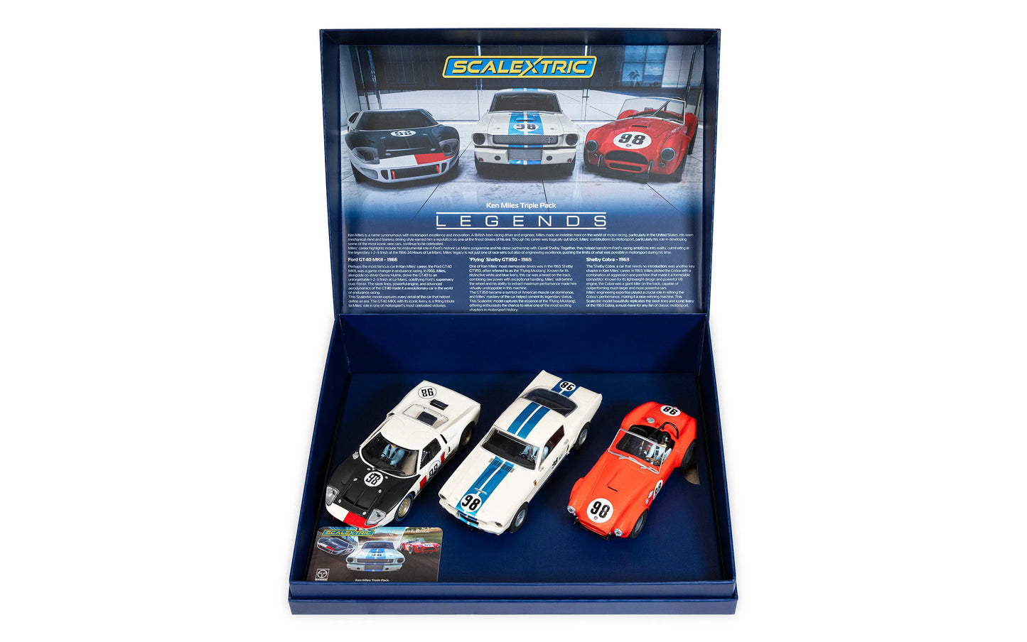 Scalextric C4619A Ken Miles - Triple Car Pack