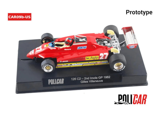 [pre-order] Policar CAR09b Ferrari 126C2 2nd Imola GP 1982 Gilles Villeneuve