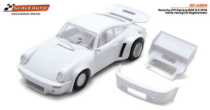 Scaleauto SC-6204 Porsche 911 Carrera RSR 3.0 1974 White Racing Kit Anglewinder