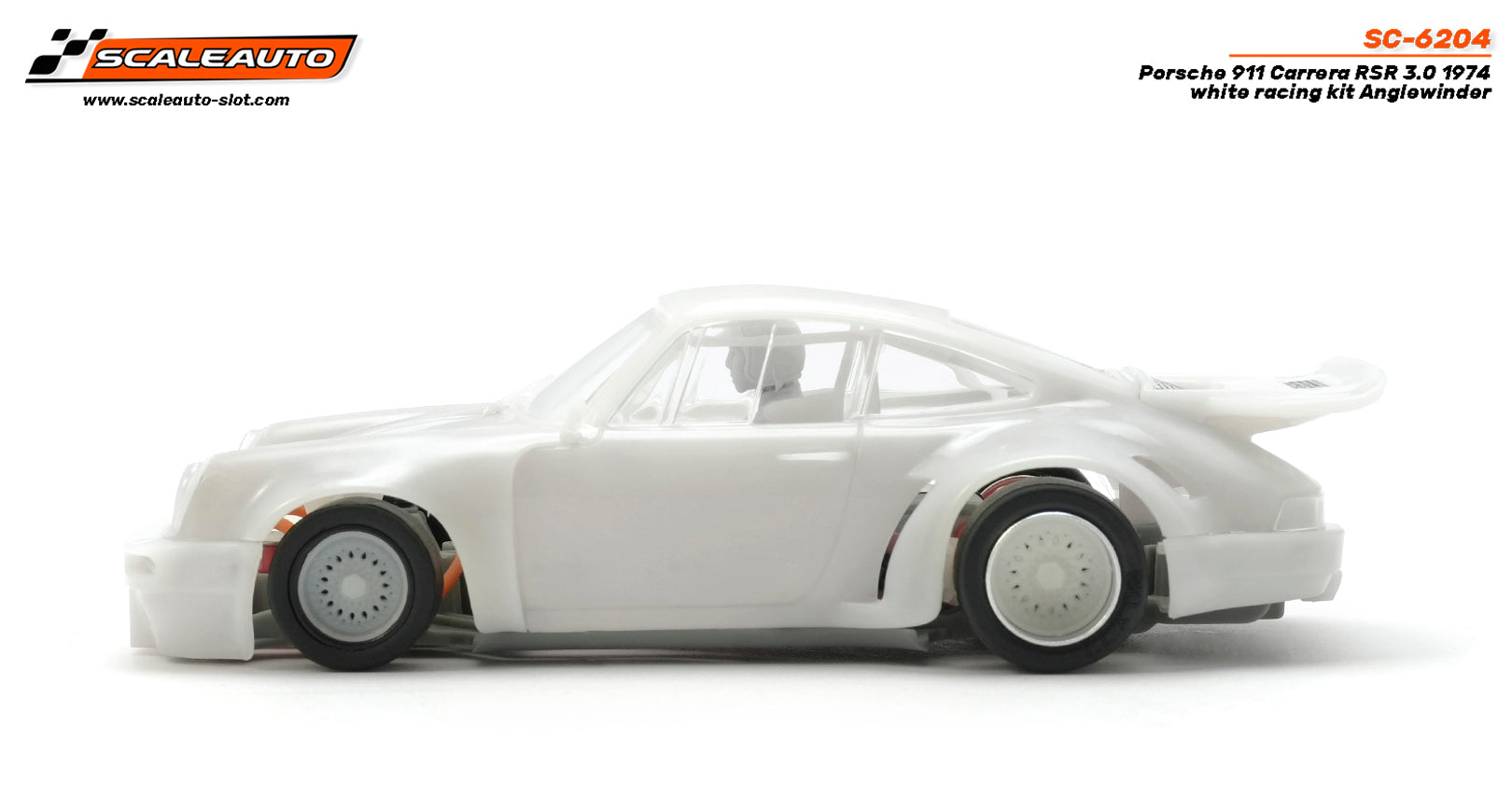 Scaleauto SC-6204 Porsche 911 Carrera RSR 3.0 1974 White Racing