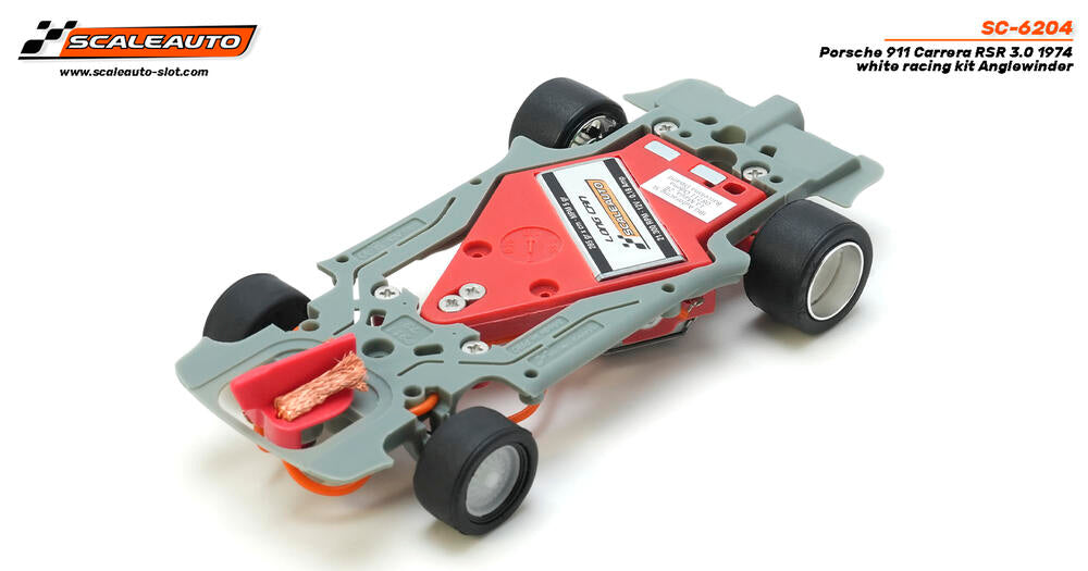 Scaleauto SC-6204 Porsche 911 Carrera RSR 3.0 1974 White Racing Kit Anglewinder