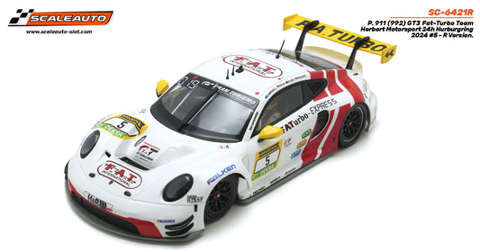 【予約受付中】ScaleAuto SC-6421R Porsche 911 (992) GT3 Fat-Turbo Team Herbert Motorsport 24h Nurburgring 2024 #5