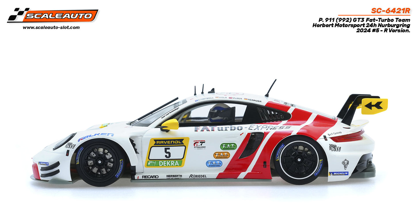 [Pre Order] ScaleAuto SC-6421R Porsche 911 (992) GT3 Fat-Turbo Team Herbert Motorsport 24h Nurburgring 2024 #5