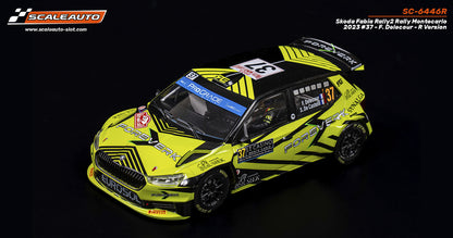 ScaleAuto SC-6446R Skoda Fabia Rally2 Rally Montecarlo 2023 #37 - F. Delecour - R Version