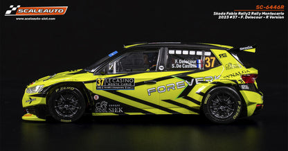 ScaleAuto SC-6446R Skoda Fabia Rally2 Rally Montecarlo 2023 #37 - F. Delecour - R Version