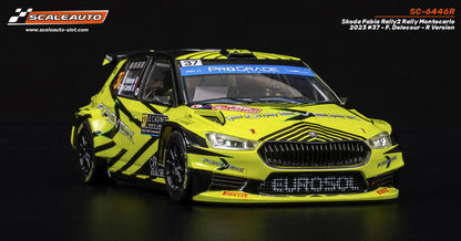 ScaleAuto SC-6446R Skoda Fabia Rally2 Rally Montecarlo 2023 #37 - F. Delecour - R Version