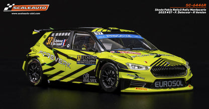 ScaleAuto SC-6446R Skoda Fabia Rally2 Rally Montecarlo 2023 #37 - F. Delecour - R Version