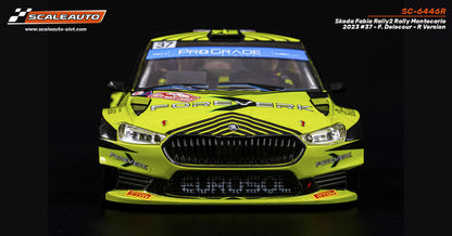 ScaleAuto SC-6446R Skoda Fabia Rally2 Rally Montecarlo 2023 #37 - F. Delecour - R Version