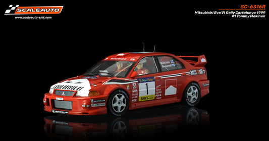 ScaleAuto Mitsubishi Lancer Evo VI Rally Cartalunya 1999 #1 Tommy Makinen (SC-6316R)