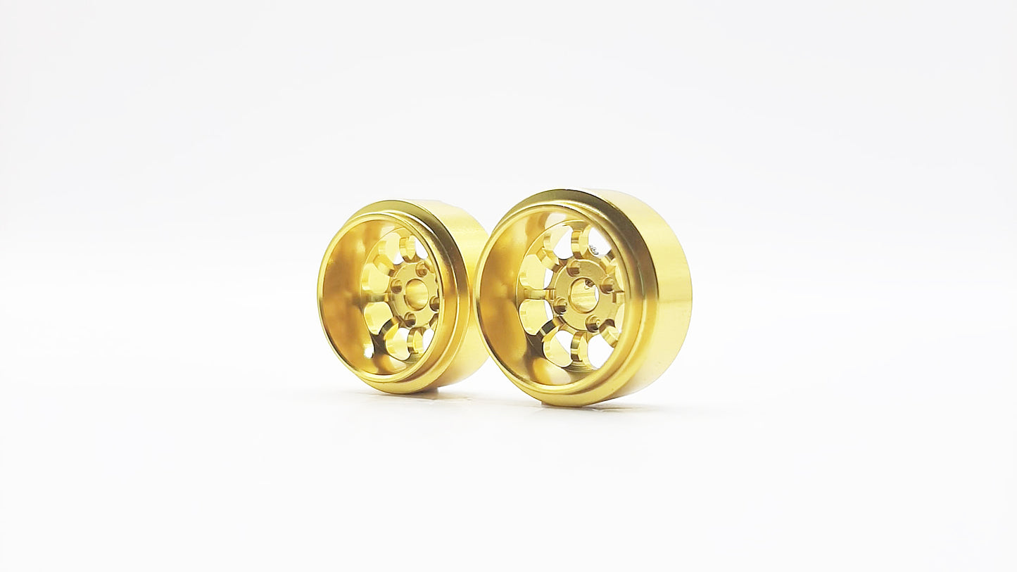STAFFS 15.8mm X 8.5mm Gold Minilite Deep Dish Alloy Wheel (STAFFS233)
