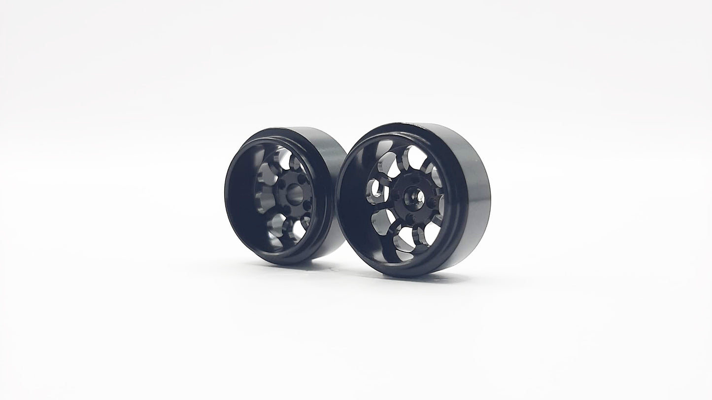STAFFS 15.8mm X 8.5mm Black Minilite Deep Dish Alloy Wheel(STAFFS234)