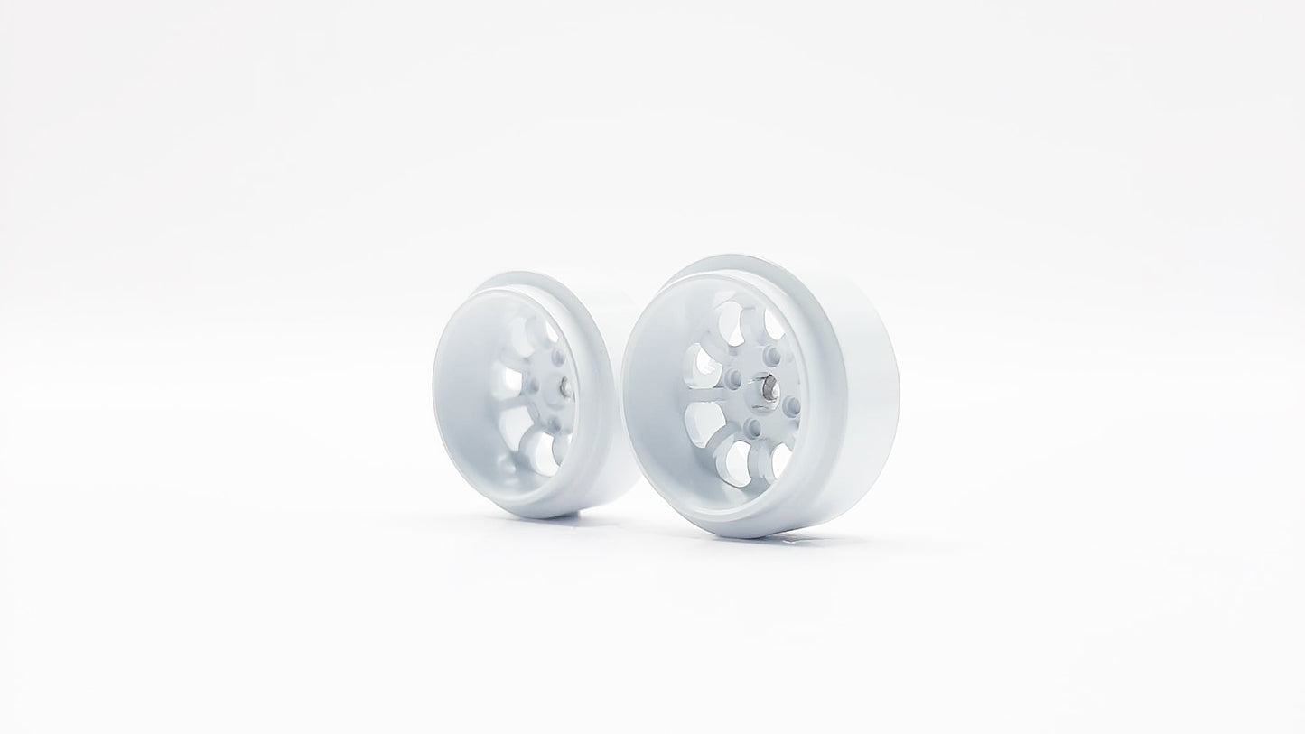 STAFFS 15.8mm X 8.5mm White Minilite Deep Dish Alloy Wheel (STAFFS238)